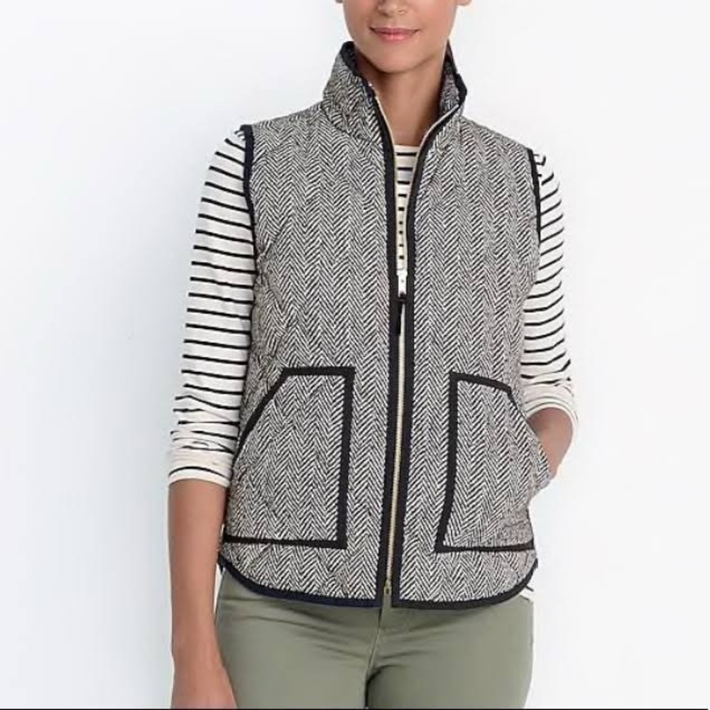 J Crew herringbone vest